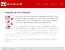 Tablet Screenshot of potomacindexing.com